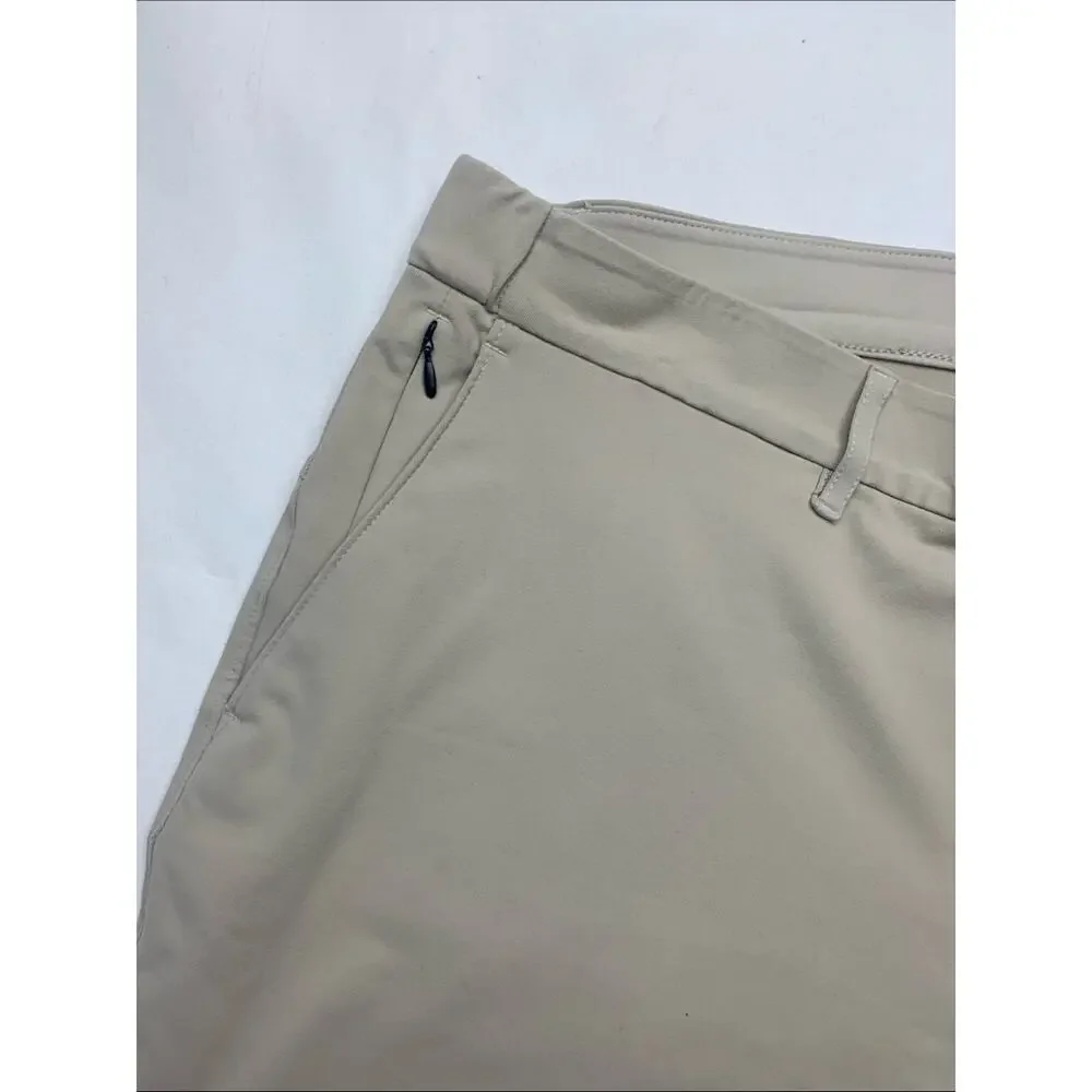 Public Rec size 36 Men's Athletic Chino Shorts khaki Sand Beige